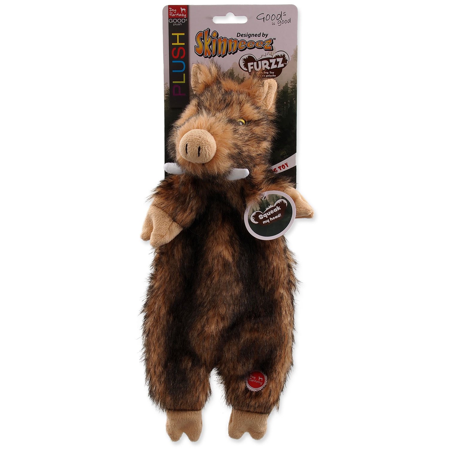 Hračka Dog Fantasy Skinneeez divočák plyš 34cm-KS