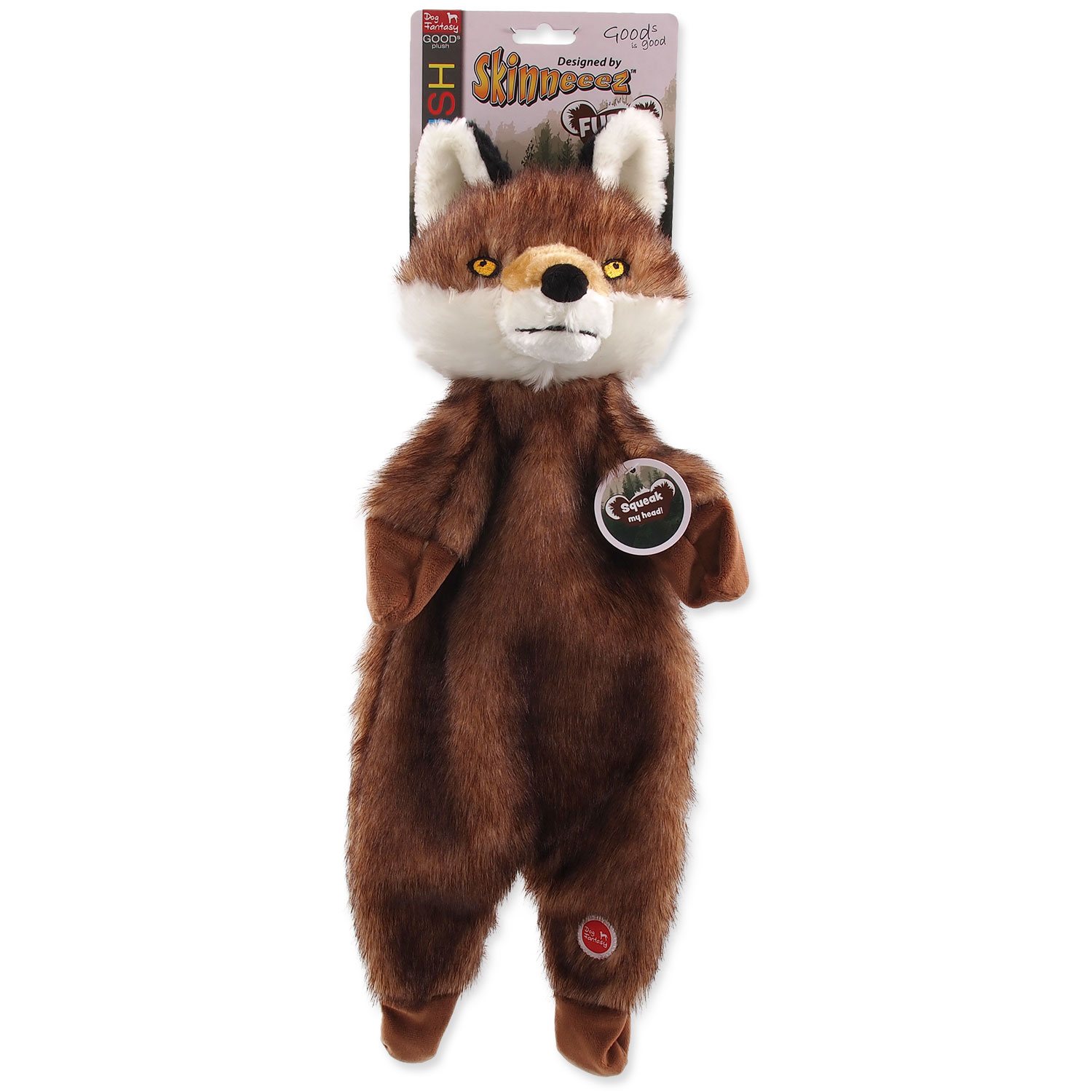 Hračka Dog Fantasy Skinneeez liška plyš 50cm-KS