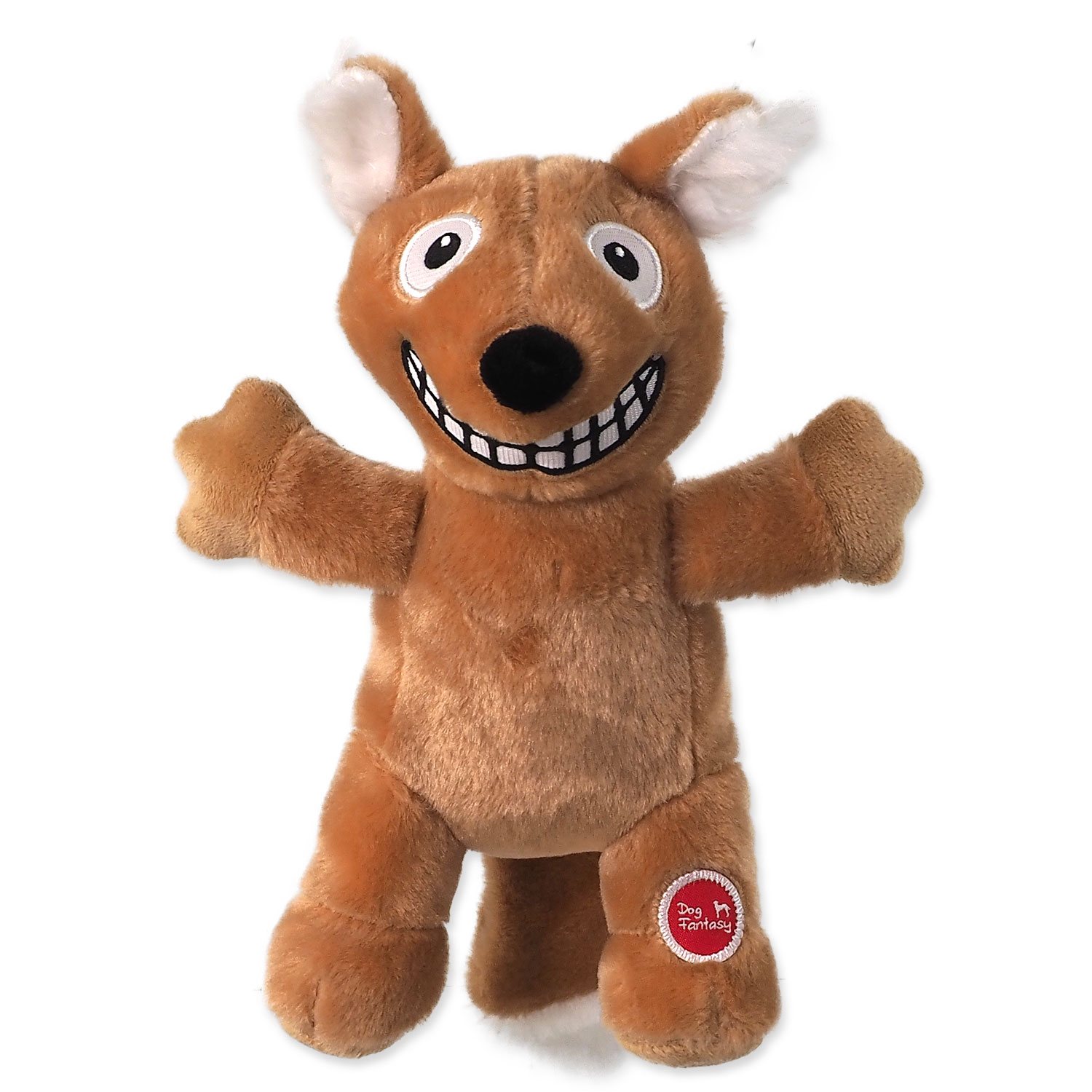 Hračky Dog Fantasy Playful Box Laughing zvířat pískací a šustící ocas mix 29cm 18ks-KS