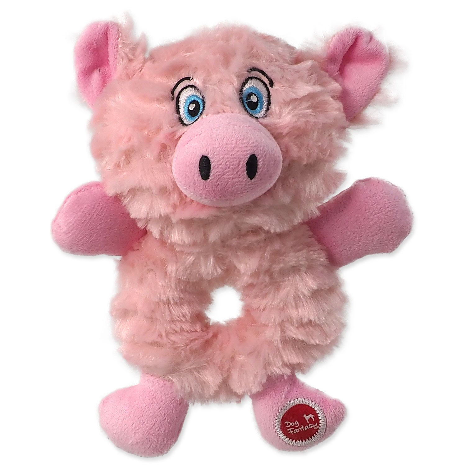 Hračky Dog Fantasy Playful Box Farm zvířat pískací mix 21cm 24ks-KS