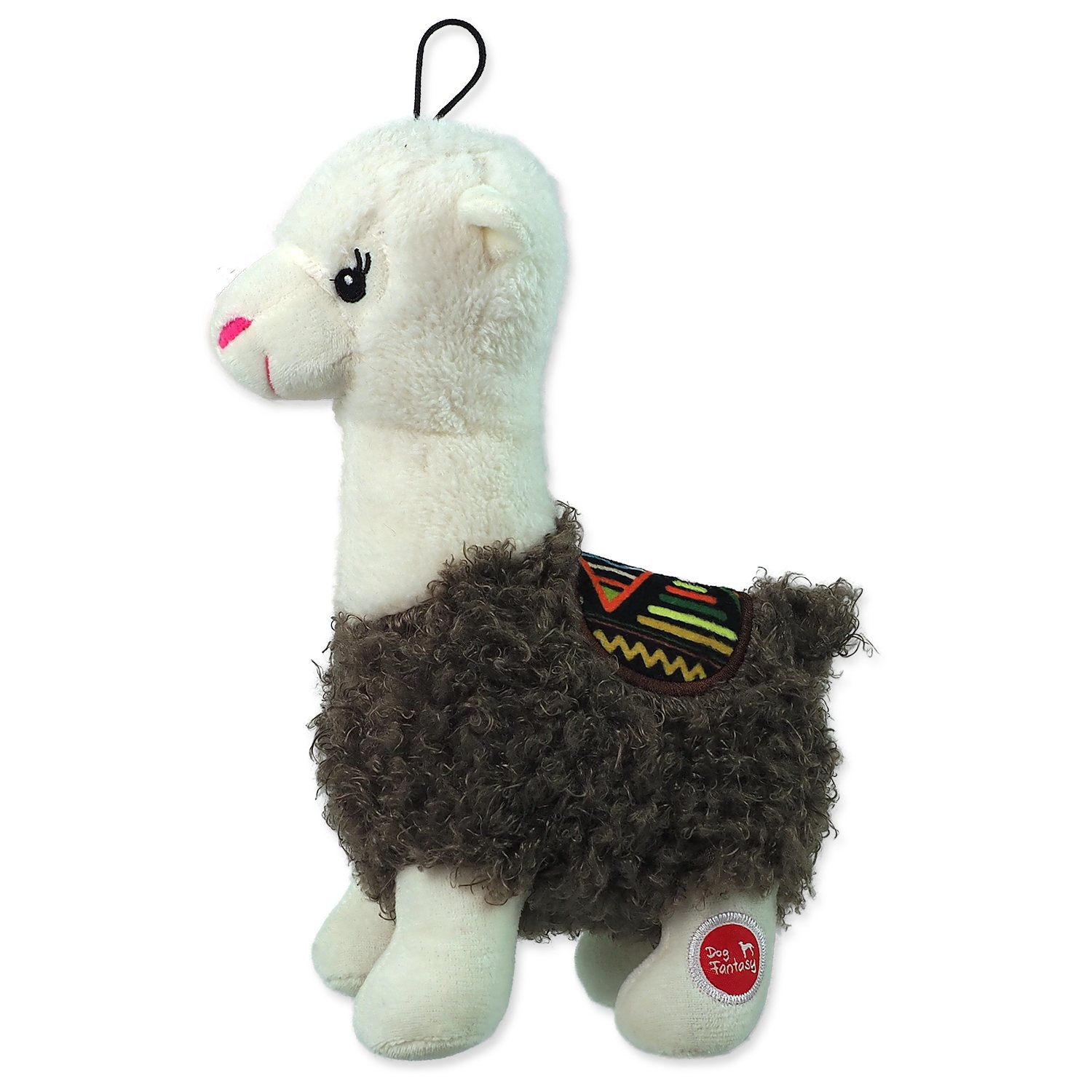 Hračka Dog Fantasy Stuffed Toy lama pískací mix barev 26cm-KS