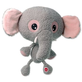 Hračka Dog Fantasy Big head slon plyšový pískací 30cm-KS