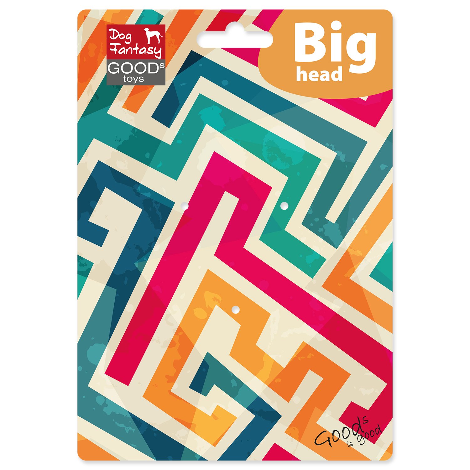 Hračka Dog Fantasy Big head lev plyšový pískací 30cm-KS