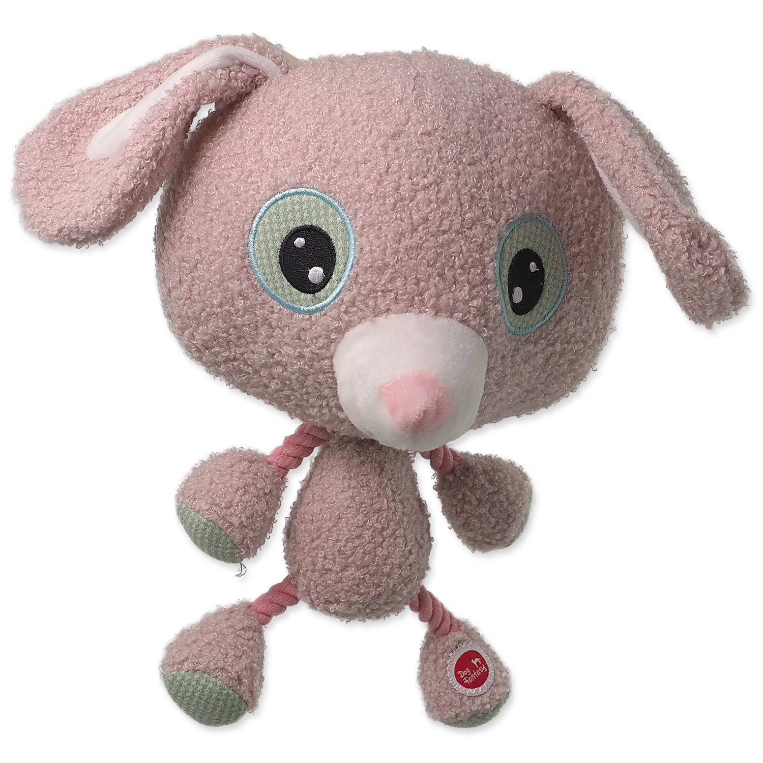 Hračka Dog Fantasy Big head králík plyšový pískací 30cm-KS