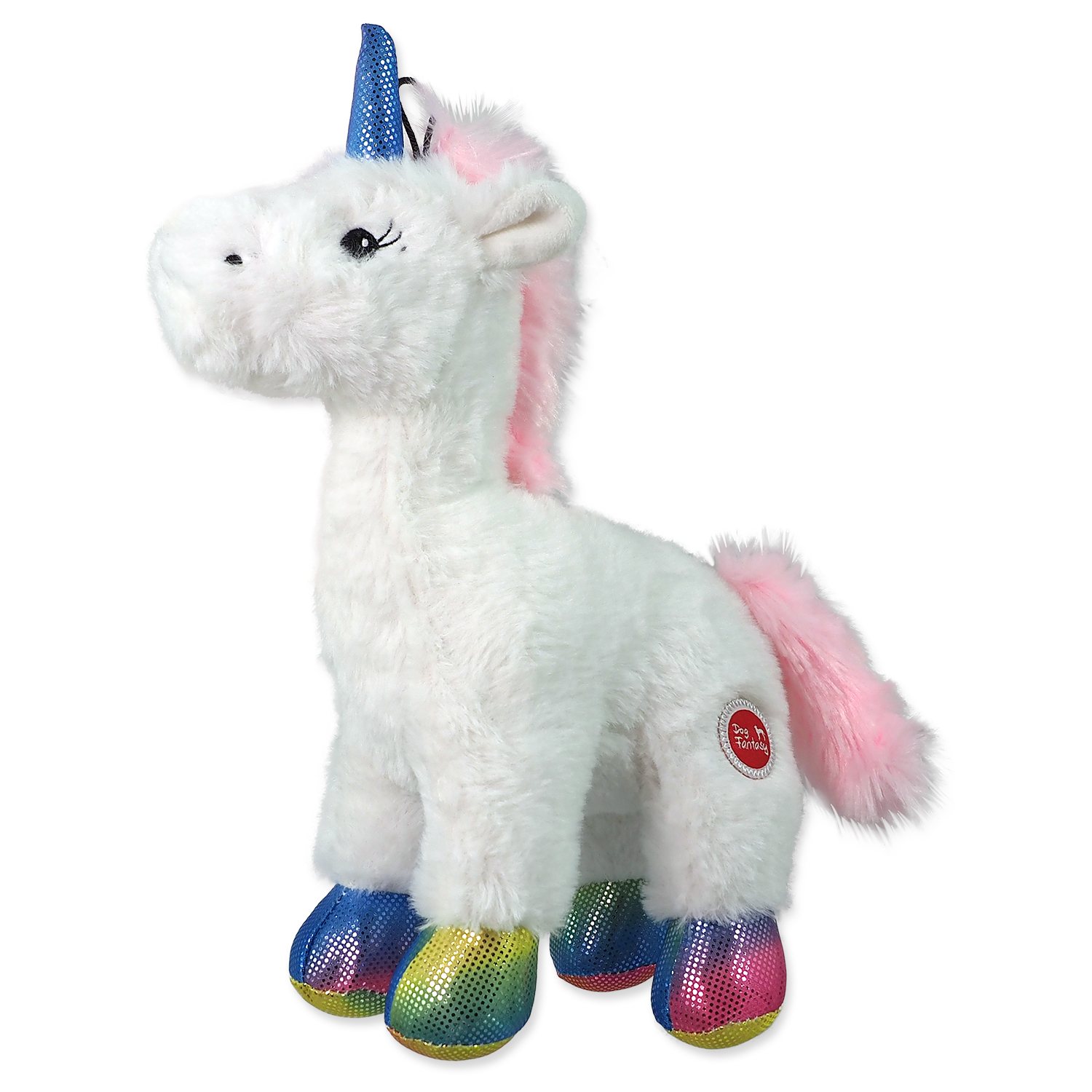 Hračka Dog Fantasy Stuffed Toy jednorožec pískací mix barev 26cm-KS