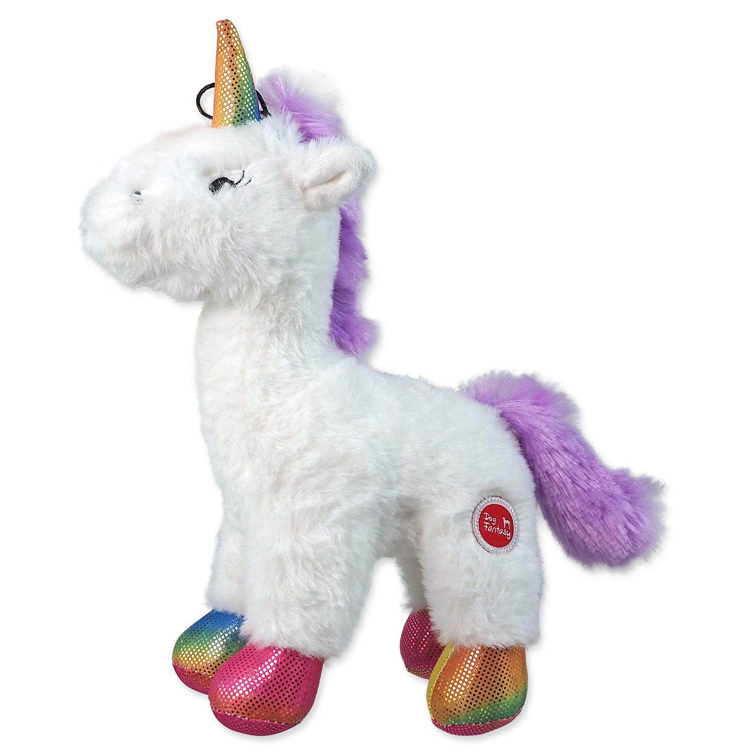 Hračka Dog Fantasy Stuffed Toy jednorožec pískací mix barev 26cm-KS