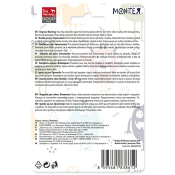 Hračka Dog Fantasy Monsters kuře šustící s provazem fialové 18cm-KS