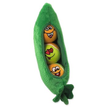 Hračka Dog Fantasy Crazy ball M set míčků pískací ve tvaru lusku 24cm-KS