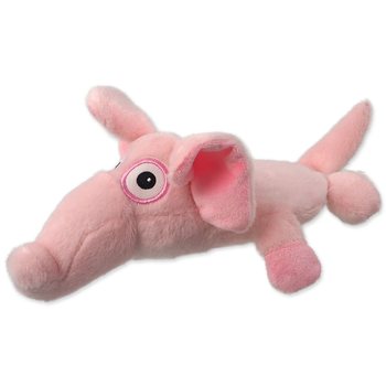 Hračka Dog Fantasy Silent Squeak slon růžový 26cm-KS