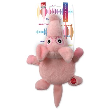 Hračka Dog Fantasy Silent Squeak slon růžový 26cm-KS