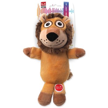 Hračka Dog Fantasy Silent Squeak lev oranžový 23cm-KS