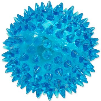 Hračka Dog Fantasy míček LED modrý 6cm-KS