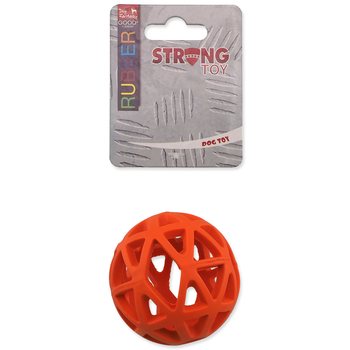 Hračka Dog Fantasy míček děrovaný oranžový 7cm-KS