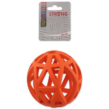 Hračka Dog Fantasy míček děrovaný oranžový 12,5cm-KS