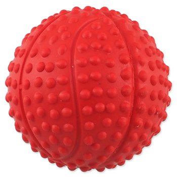 Hračka Dog Fantasy míček basketbal s bodlinami pískací mix barev 5,5cm-KS