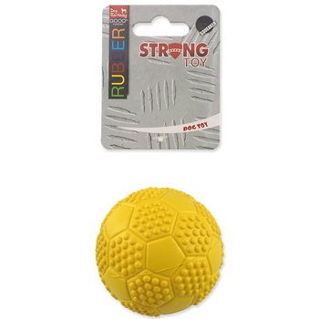 Hračka Dog Fantasy míček fotbal s bodlinami pískací mix barev 7cm-KS