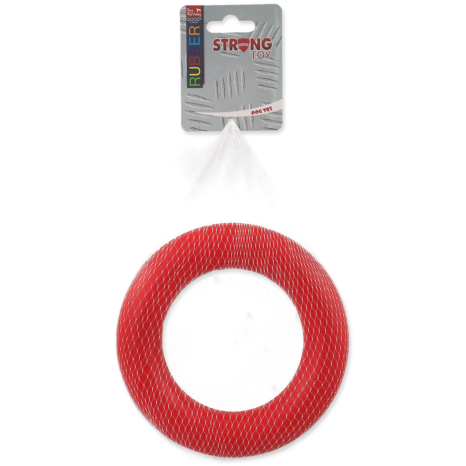 Hračka Dog Fantasy kruh červený 16,5cm-KS