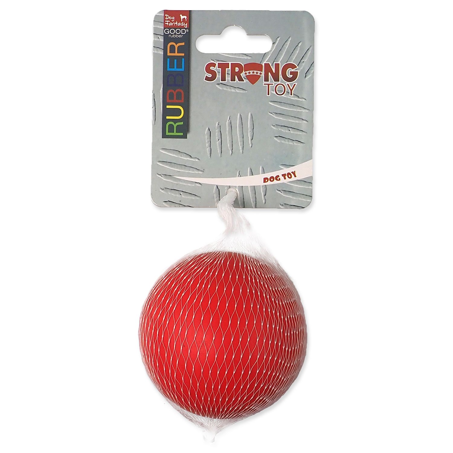 Hračka Dog Fantasy míček tvrdý červený 7cm-KS