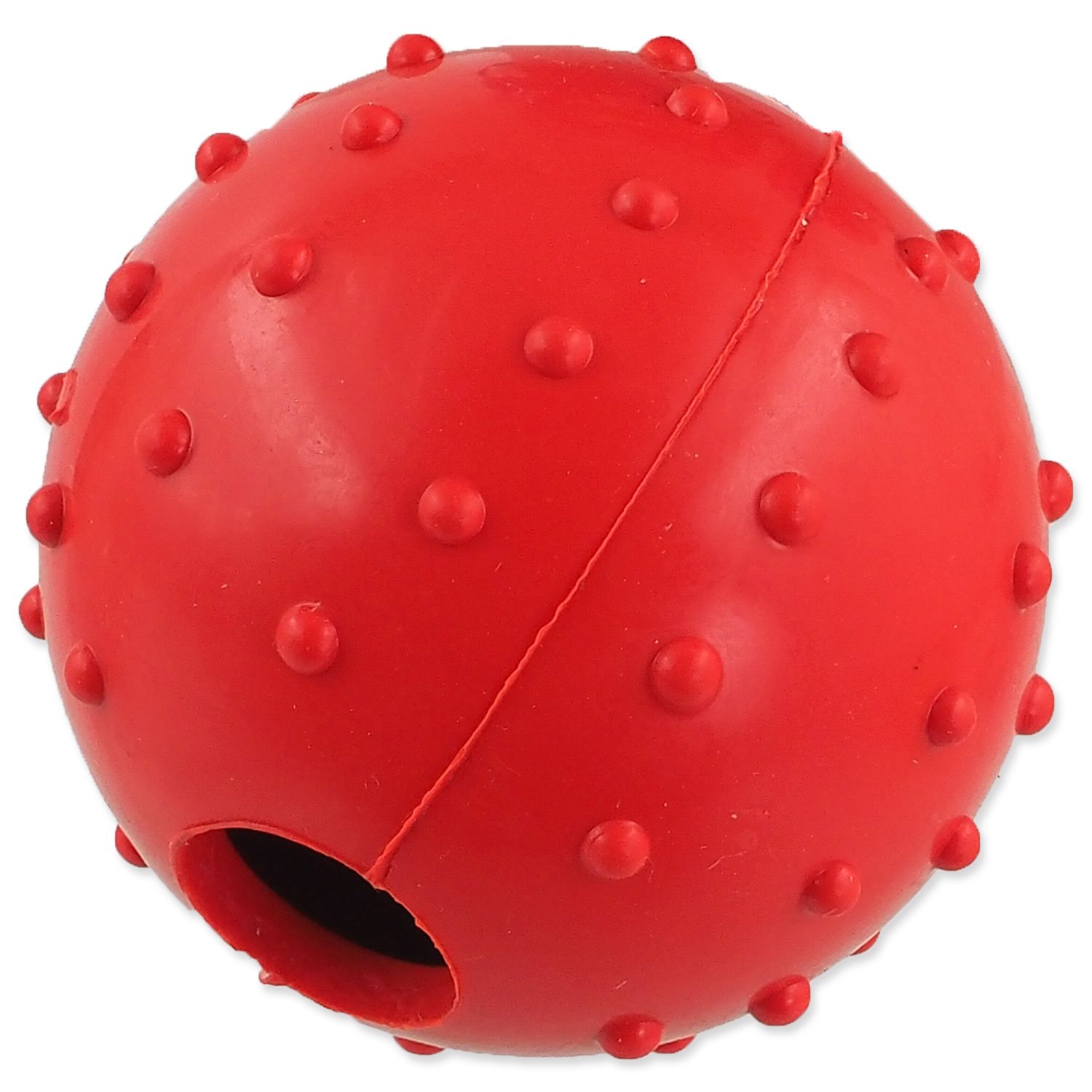 Hračka Dog Fantasy míček gumový s provazem mix barev 6x30cm-KS