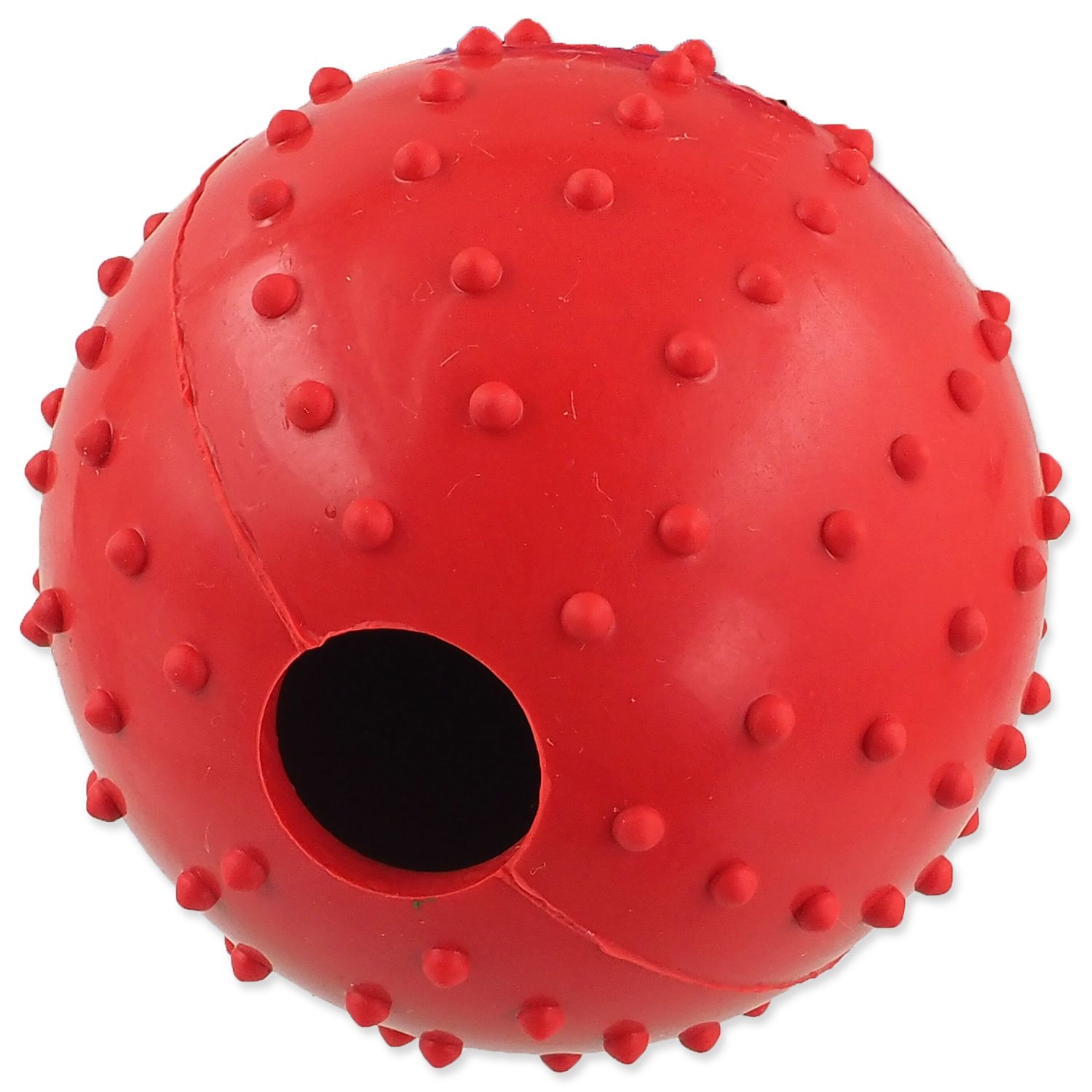 Hračka Dog Fantasy míček gumový s provazemmix barev 7x30cm-KS