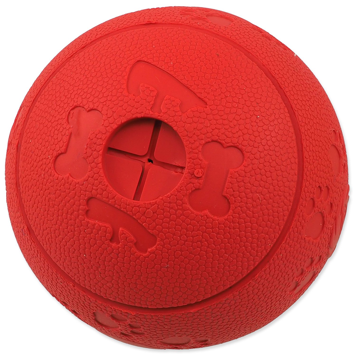 Hračka Dog Fantasy míček na pamlsky červený 11cm-KS