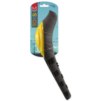 Hračka Dog Fantasy pták pískací šedo-žlutá 32x8,9x6cm-KS