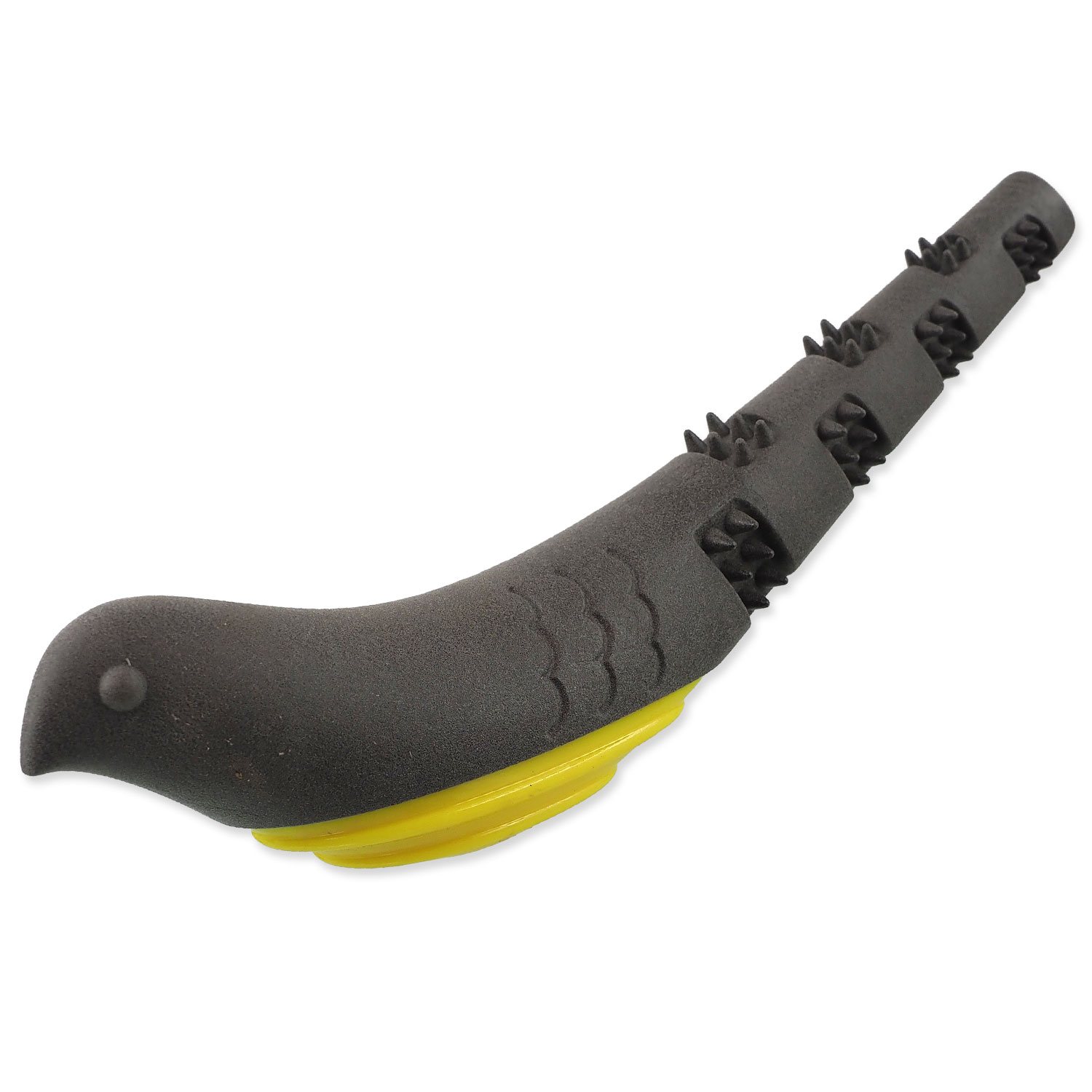 Hračka Dog Fantasy pták pískací šedo-žlutá 32x8,9x6cm-KS