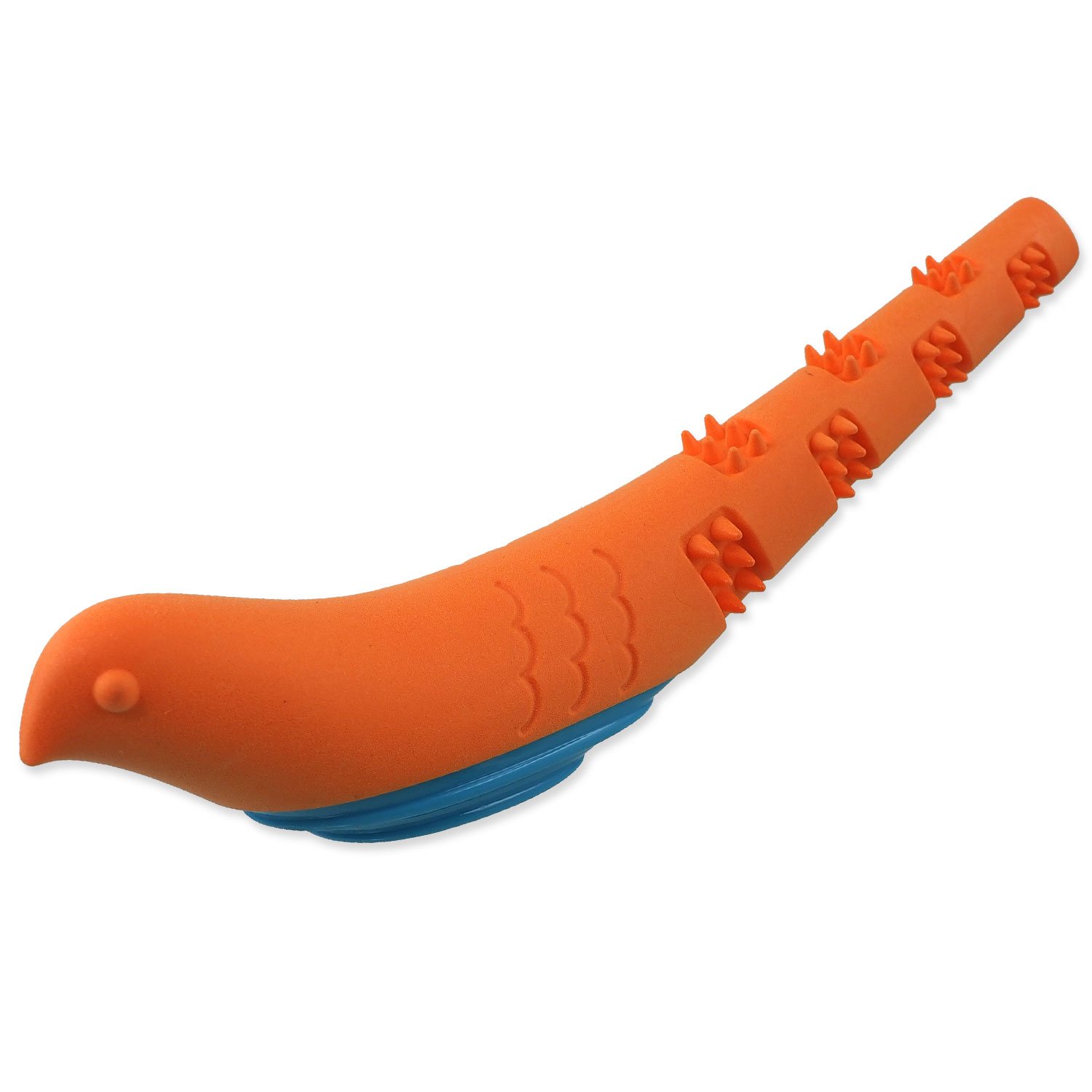Hračka Dog Fantasy pták pískací oranžovo-modrá 32x8,9x6cm-KS