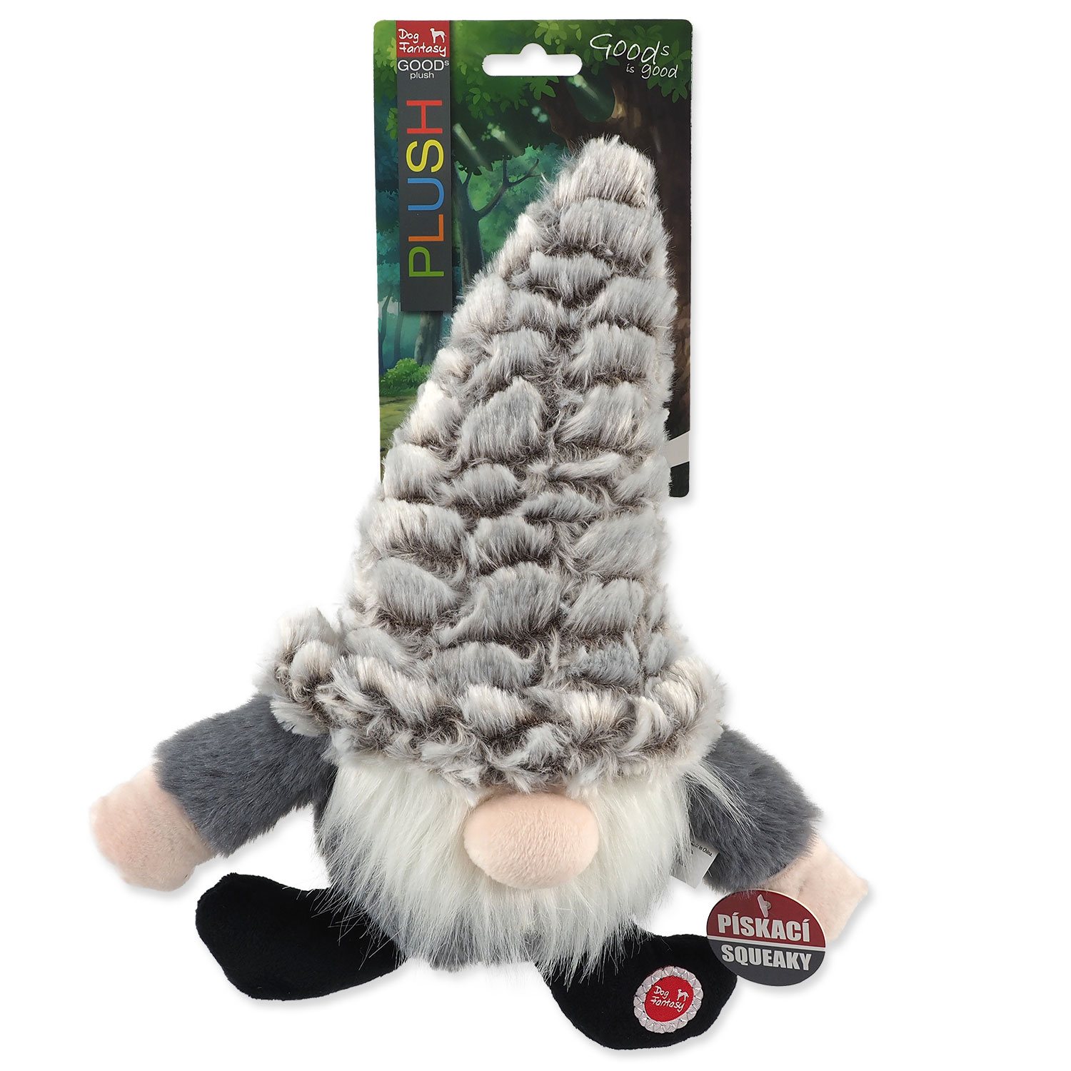 Hračka Dog Fantasy skřítek šedý 30cm-KS