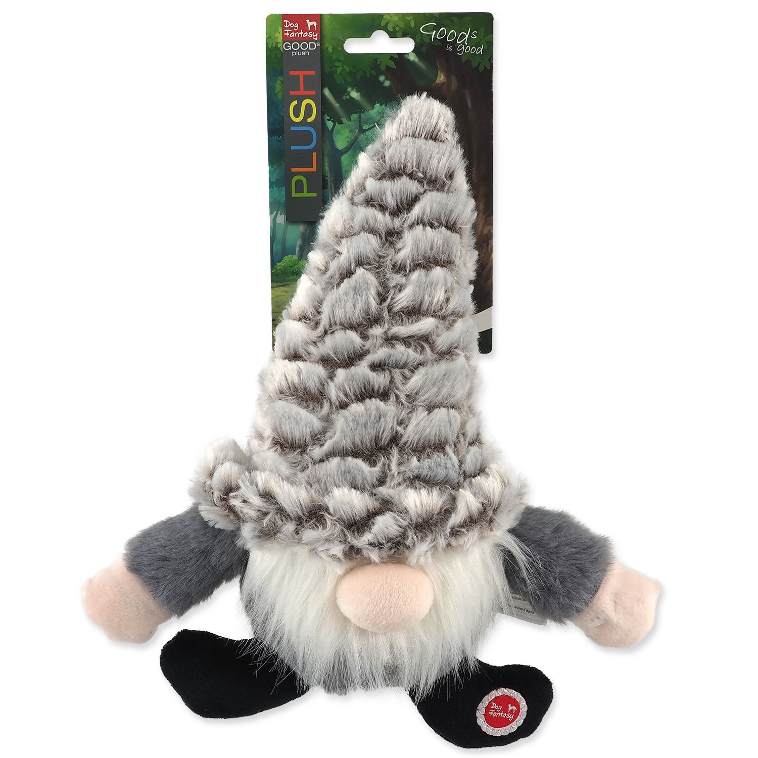 Hračka Dog Fantasy skřítek šedý 30cm-KS