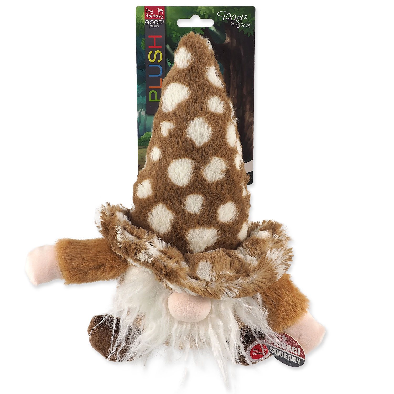 Hračka Dog Fantasy skřítek hnědý 30cm-KS