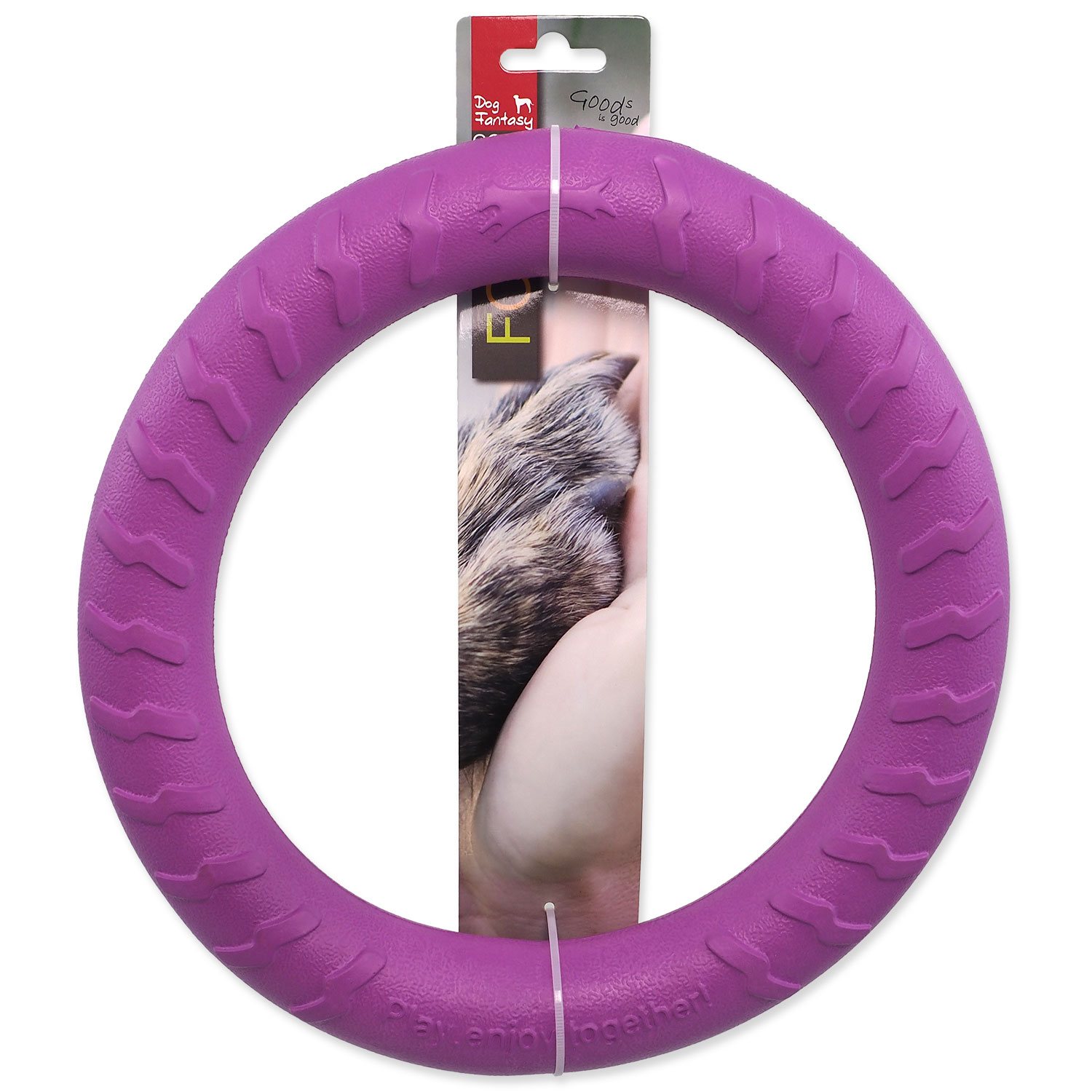 Hračka Dog Fantasy EVA Kruh fialový 30cm-KS