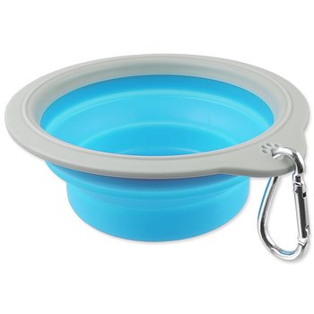 Miska Dog Fantasy cestovní skládací modrá 18x6,5cm-KS