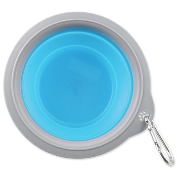 Miska Dog Fantasy cestovní skládací modrá 18x6,5cm-KS