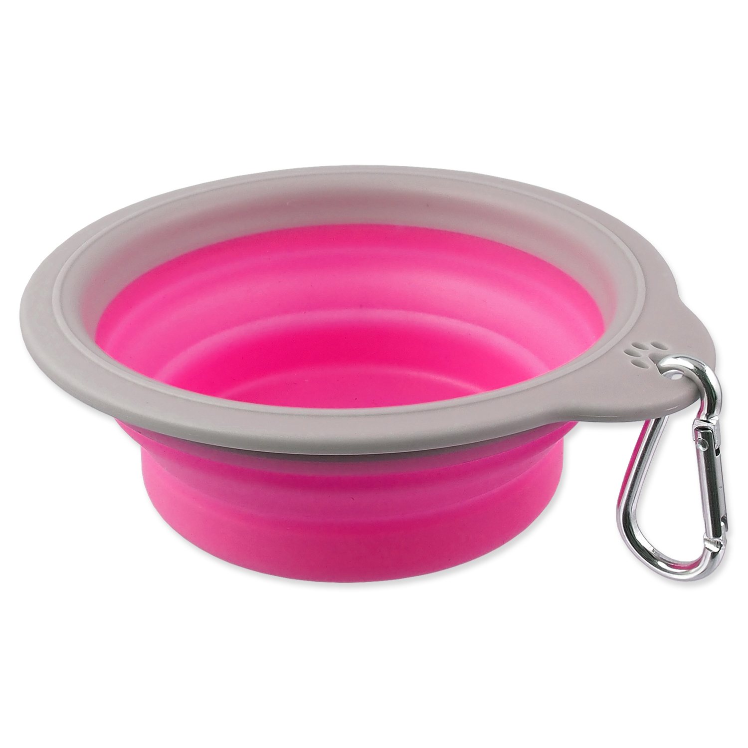 Miska Dog Fantasy cestovní skládací růžová 15x5cm-KS