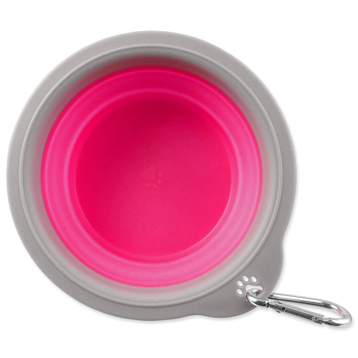 Miska Dog Fantasy cestovní skládací růžová 15x5cm-KS