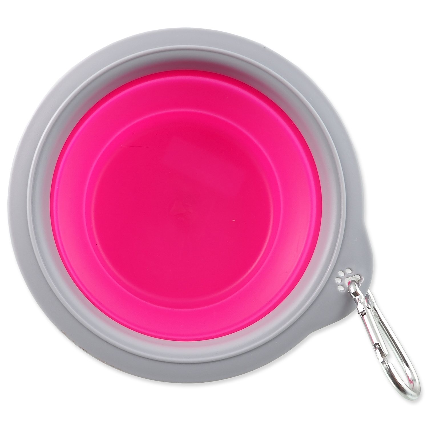 Miska Dog Fantasy cestovní skládací růžová 18x6,5cm-KS