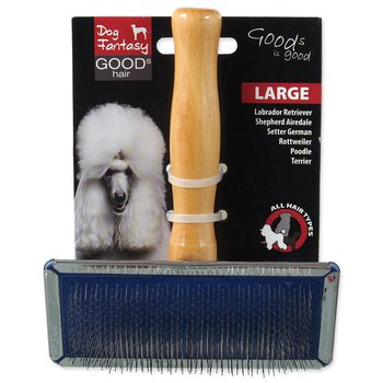 Kartáč Dog Fantasy drátky dřevo L-KS