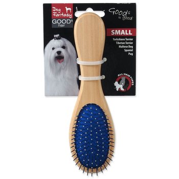 Kartáč Dog Fantasy hroty/nylon oboustranný dřevo S 17cm-KS