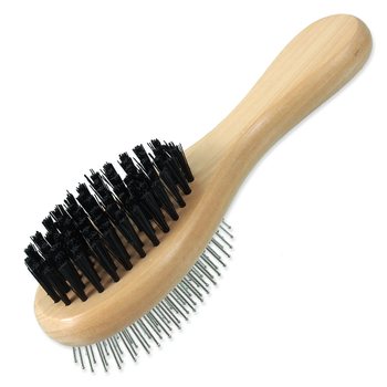 Kartáč Dog Fantasy hroty/nylon oboustranný dřevo S 17cm-KS