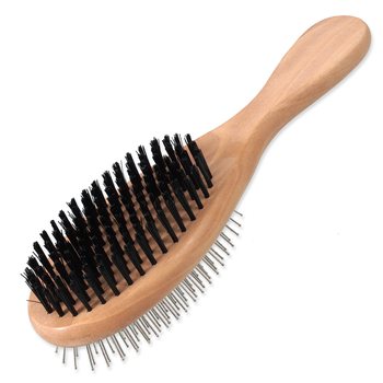 Kartáč Dog Fantasy hroty/nylon oboustranný dřevo L 23cm-KS