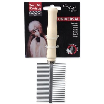 Hřeben Dog Fantasy oboustranný dřevo 17cm-KS