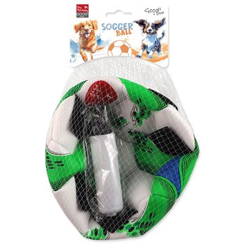 Hračka Dog Fantasy míč fotbalový s úchytky pro psy 22cm-KS
