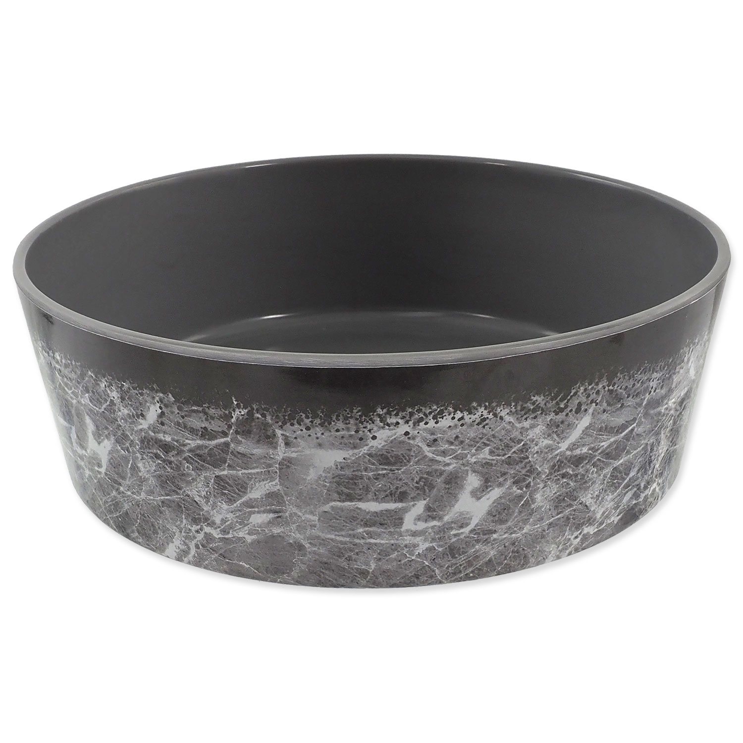 Miska Dog Fantasy vzor mramor šedá 20cm 1300ml-KS