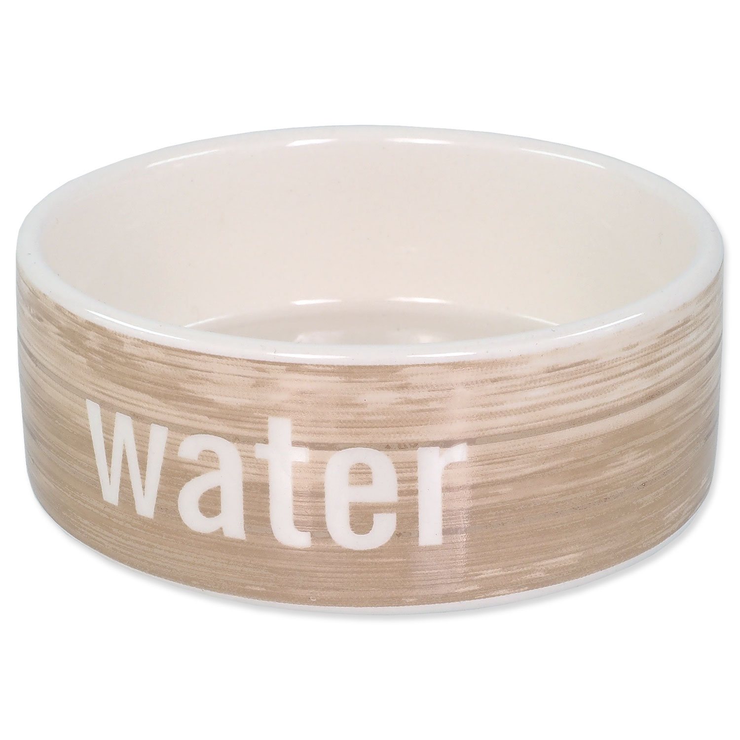 Miska Dog Fantasy keramická vzor dřevo 12,5x4,5cm 290ml-KS