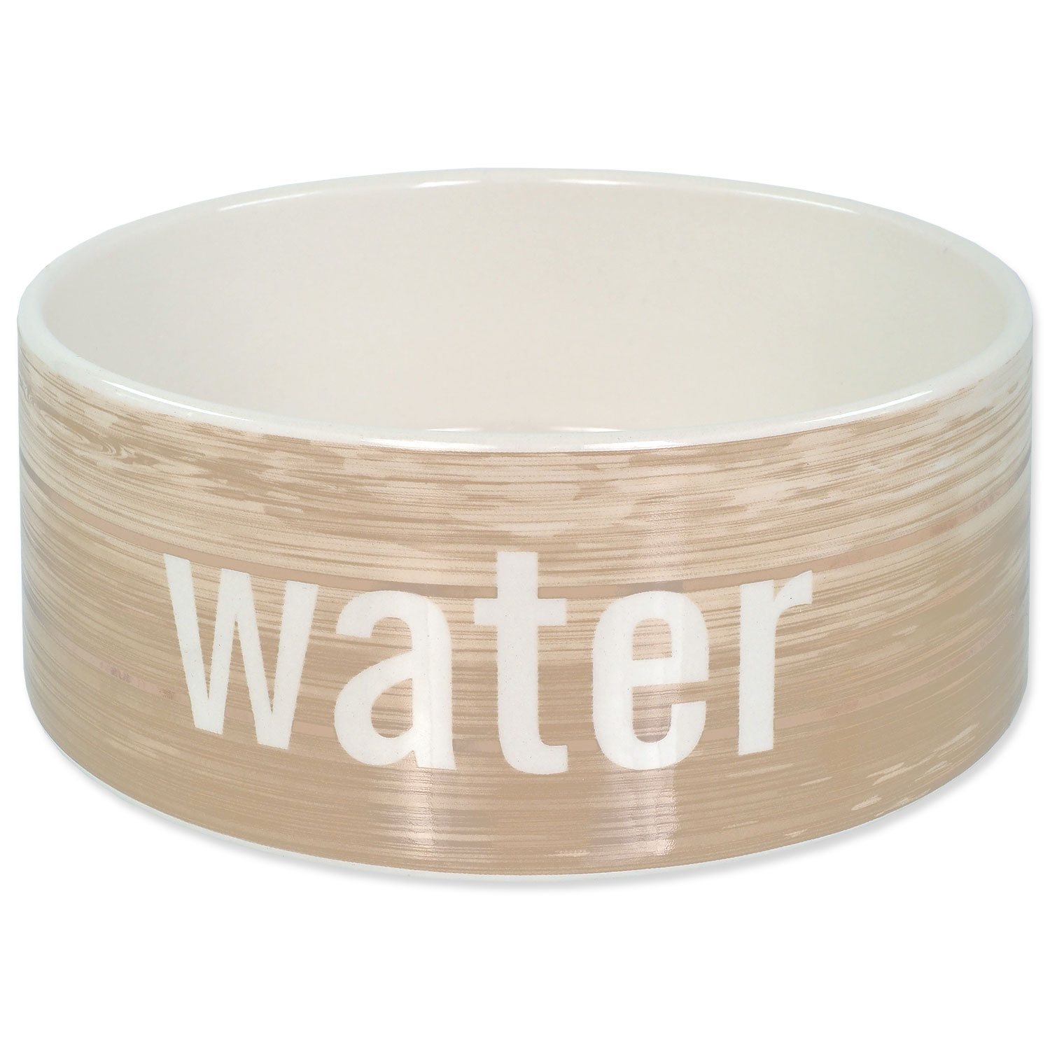 Miska Dog Fantasy keramická vzor dřevo 20x7,5cm 1500ml-KS