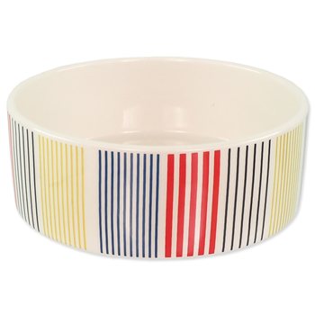 Miska Dog Fantasy keramická barevné pruhy 16x6cm 770ml-KS