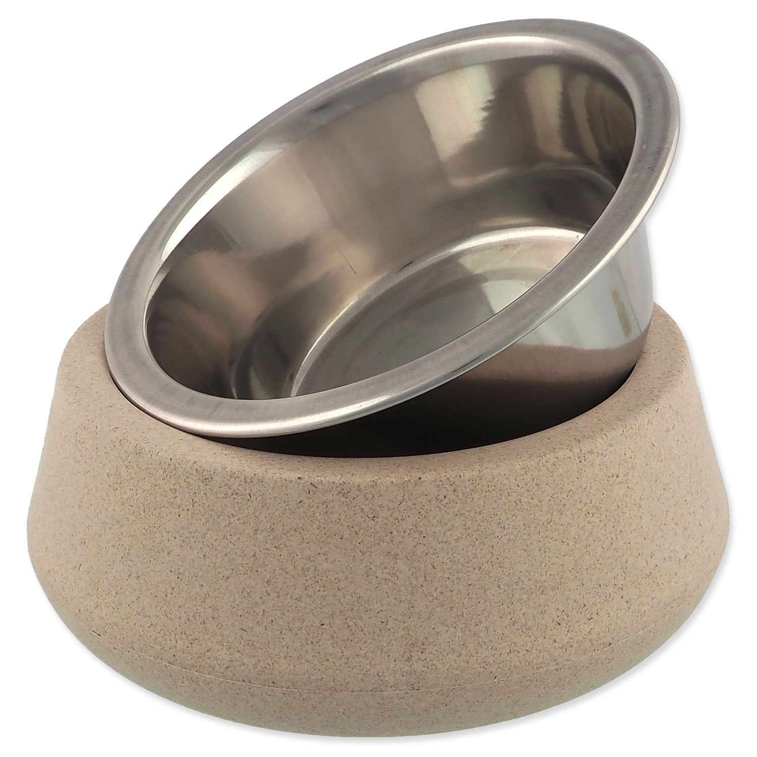 Miska Dog Fantasy nerez EcoStyle béžová 14cm, 480ml-KS