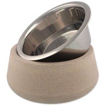 Miska Dog Fantasy nerez EcoStyle béžová 17cm, 850ml-KS