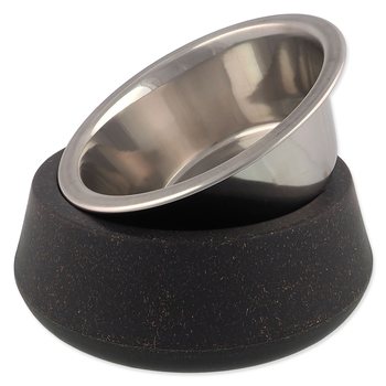 Miska Dog Fantasy nerez EcoStyle šedá 14cm, 480ml-KS